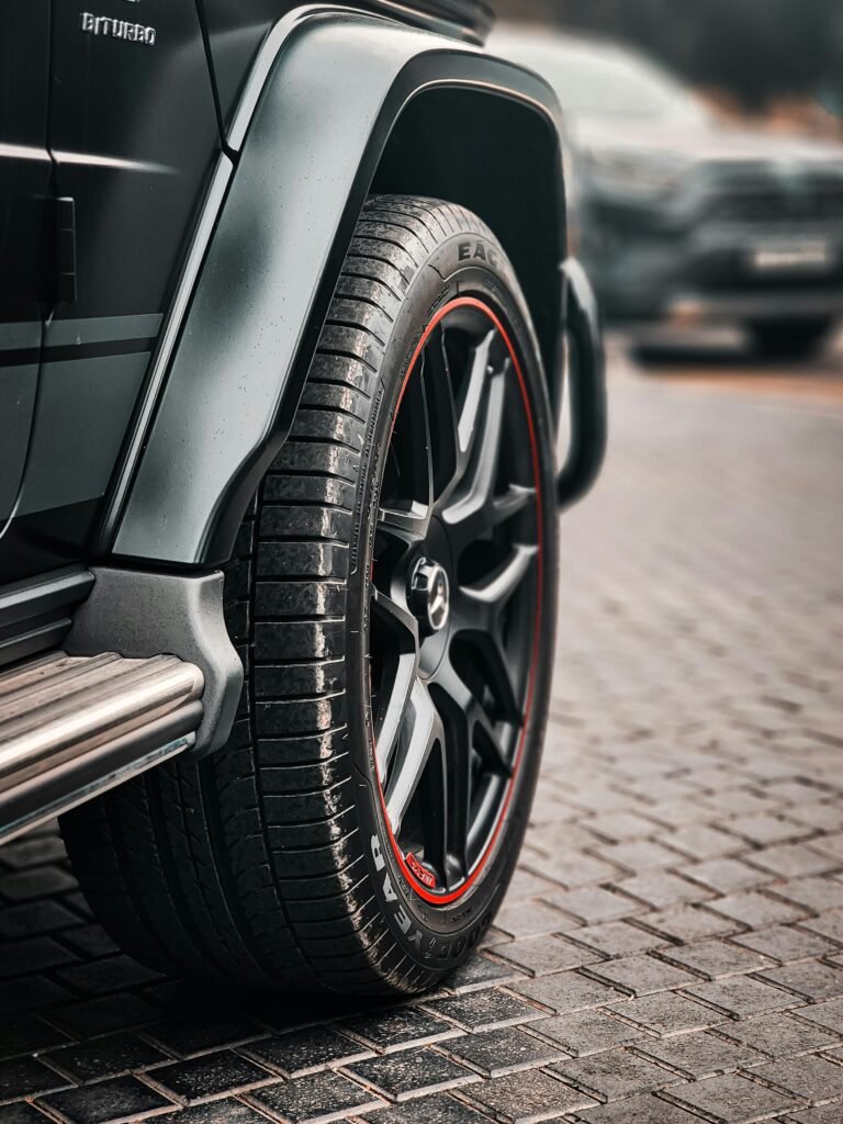 expensive car wheel for private chauffeuring